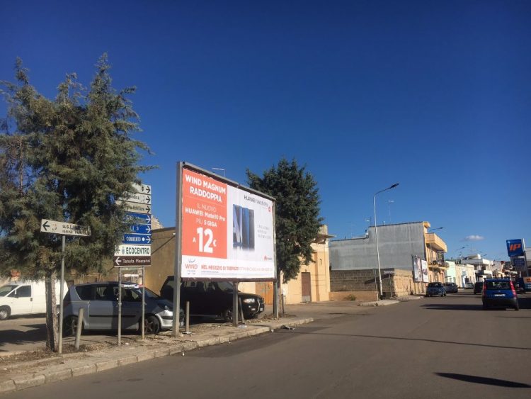 6X3 CARMIANO VIA QUINTO ENNIO Spread Affissioni