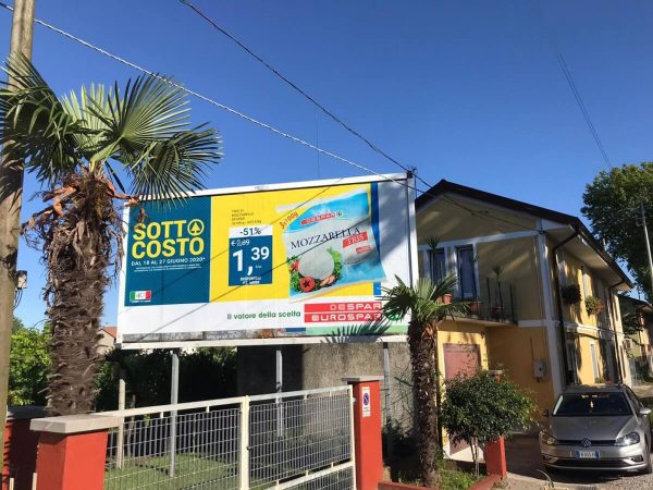 Affissioni 6x3 Udine via Palmanova