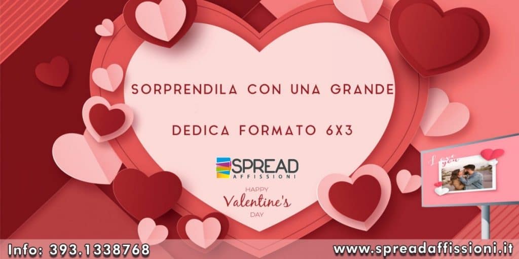poster 6x3 San Valentino
