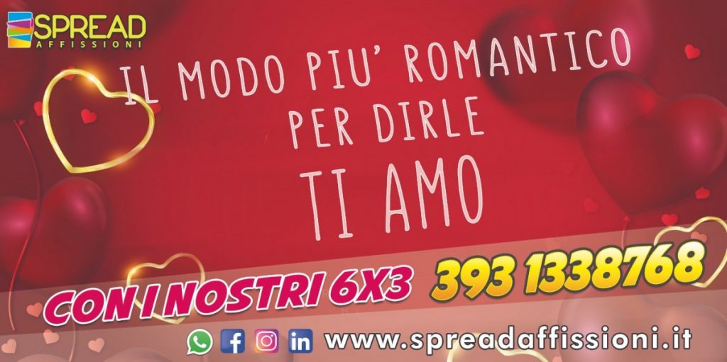 poster 6x3 San Valentino 